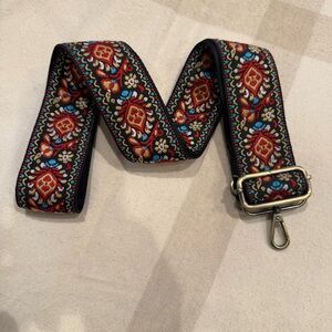 Joy Susan Multicolor Embroidered Bag Strap